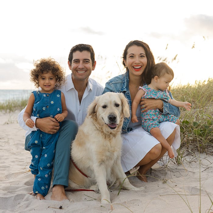 Dr. Gutierrez-Nickel and her family Dr. Zoey Orthodontics in Vero Beach, FL