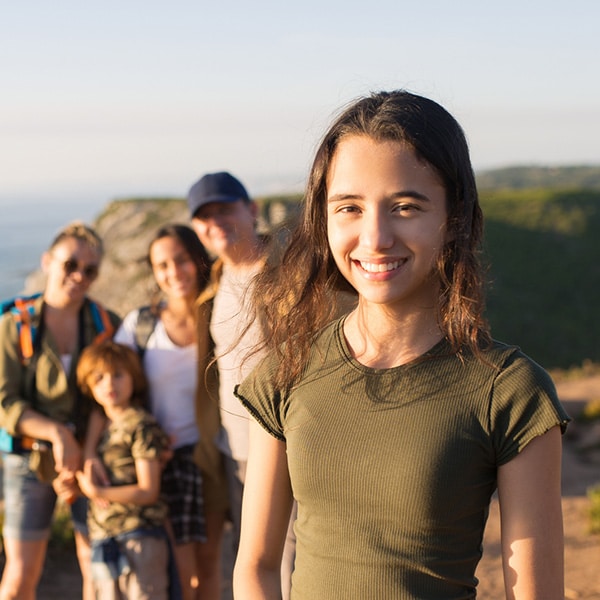 Family Smiling Dr. Zoey Orthodontics in Vero Beach, FL